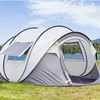 2 Big Door Instant Family Tents Automatic Setup Portable Cabana Beach Tent 4 Person Boat Shape Pop Up Canopy Tent For Camping